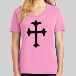 Ladies Core Cotton V Neck Tee Thumbnail