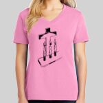 Ladies Core Cotton V Neck Tee Thumbnail
