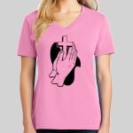 Ladies Core Cotton V Neck Tee Thumbnail