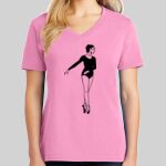 Ladies Core Cotton V Neck Tee Thumbnail