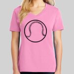Ladies Core Cotton V Neck Tee Thumbnail
