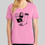 Ladies Core Cotton V Neck Tee Thumbnail