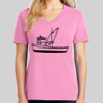 Ladies Core Cotton V Neck Tee Thumbnail