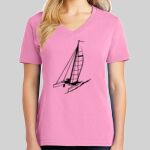 Ladies Core Cotton V Neck Tee Thumbnail