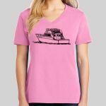 Ladies Core Cotton V Neck Tee Thumbnail