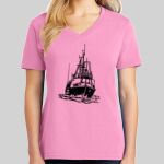 Ladies Core Cotton V Neck Tee Thumbnail