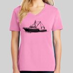 Ladies Core Cotton V Neck Tee Thumbnail