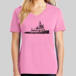 Ladies Core Cotton V Neck Tee Thumbnail