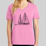 Ladies Core Cotton V Neck Tee Thumbnail