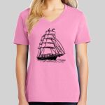 Ladies Core Cotton V Neck Tee Thumbnail