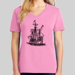 Ladies Core Cotton V Neck Tee Thumbnail