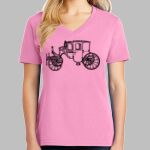 Ladies Core Cotton V Neck Tee Thumbnail