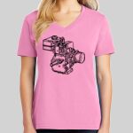 Ladies Core Cotton V Neck Tee Thumbnail