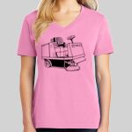 Ladies Core Cotton V Neck Tee Thumbnail