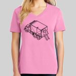 Ladies Core Cotton V Neck Tee Thumbnail