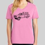 Ladies Core Cotton V Neck Tee Thumbnail