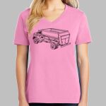 Ladies Core Cotton V Neck Tee Thumbnail