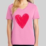 Ladies Core Cotton V Neck Tee Thumbnail