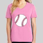 Ladies Core Cotton V Neck Tee Thumbnail