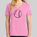 Ladies Core Cotton V Neck Tee Thumbnail