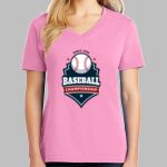 Ladies Core Cotton V Neck Tee Thumbnail