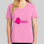 Ladies Core Cotton V Neck Tee Thumbnail