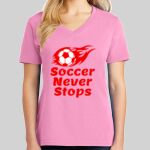 Ladies Core Cotton V Neck Tee Thumbnail