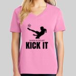 Ladies Core Cotton V Neck Tee Thumbnail