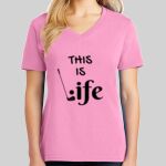 Ladies Core Cotton V Neck Tee Thumbnail