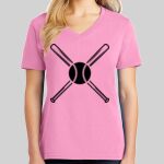 Ladies Core Cotton V Neck Tee Thumbnail