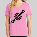 Ladies Core Cotton V Neck Tee Thumbnail