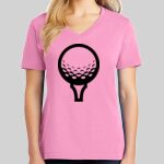 Ladies Core Cotton V Neck Tee Thumbnail