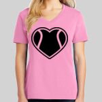 Ladies Core Cotton V Neck Tee Thumbnail