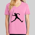 Ladies Core Cotton V Neck Tee Thumbnail