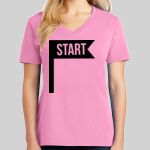 Ladies Core Cotton V Neck Tee Thumbnail