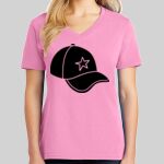 Ladies Core Cotton V Neck Tee Thumbnail