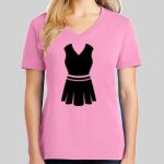 Ladies Core Cotton V Neck Tee Thumbnail