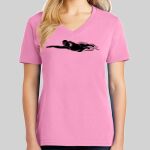 Ladies Core Cotton V Neck Tee Thumbnail