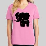 Ladies Core Cotton V Neck Tee Thumbnail