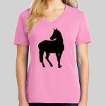 Ladies Core Cotton V Neck Tee Thumbnail