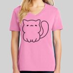 Ladies Core Cotton V Neck Tee Thumbnail