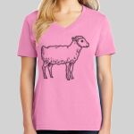 Ladies Core Cotton V Neck Tee Thumbnail