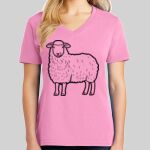 Ladies Core Cotton V Neck Tee Thumbnail