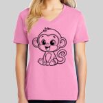 Ladies Core Cotton V Neck Tee Thumbnail