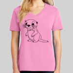 Ladies Core Cotton V Neck Tee Thumbnail