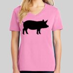 Ladies Core Cotton V Neck Tee Thumbnail