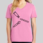 Ladies Core Cotton V Neck Tee Thumbnail
