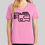 Ladies Core Cotton V Neck Tee Thumbnail