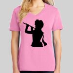 Ladies Core Cotton V Neck Tee Thumbnail
