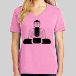 Ladies Core Cotton V Neck Tee Thumbnail